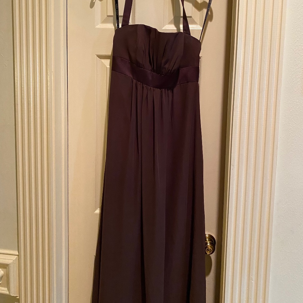 Espresso floor length gown